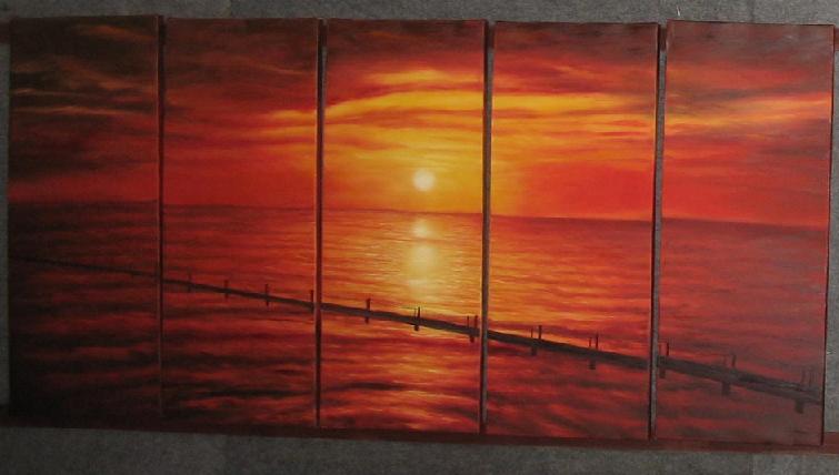 Dafen Oil Painting on canvas seascape painting -set501